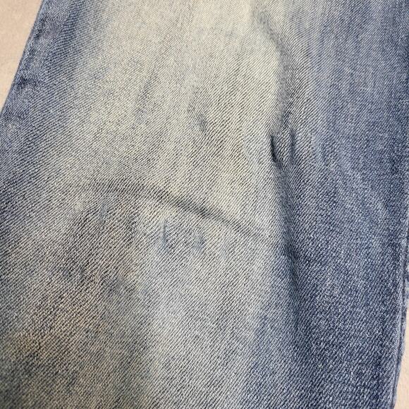 Levis 524 Too Superlow Jeans Womens 9M Blue Low Rise Stretch Straight Leg Denim - Picture 5 of 11